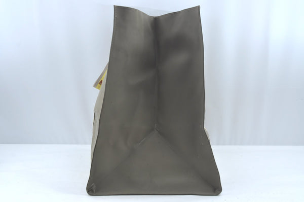 Authentic Louis Vuitton LV Cup 2003 Limited Tote Bag Gray Yellow D60181 LV L0464