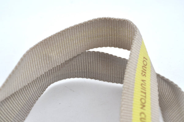 Authentic Louis Vuitton LV Cup 2003 Limited Tote Bag Gray Yellow D60181 LV L0464