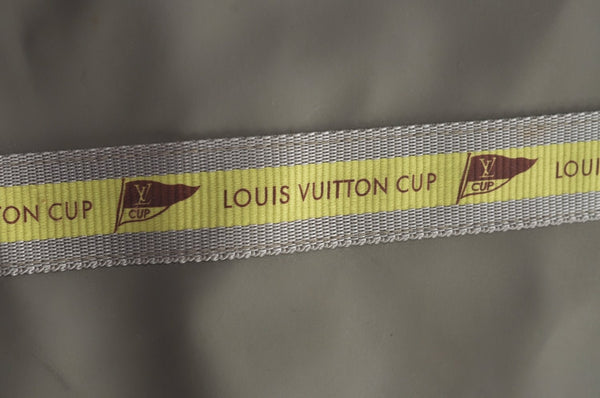 Authentic Louis Vuitton LV Cup 2003 Limited Tote Bag Gray Yellow D60181 LV L0464