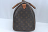 Authentic Louis Vuitton Monogram Speedy 35 Hand Boston Bag M41524 LV L0465