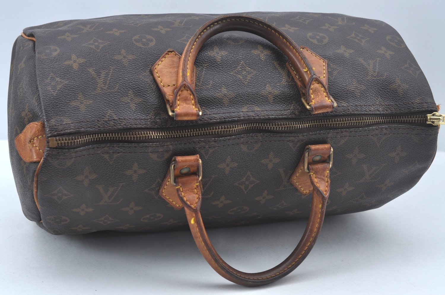 Authentic Louis Vuitton Monogram Speedy 35 Hand Boston Bag M41524 LV L0465