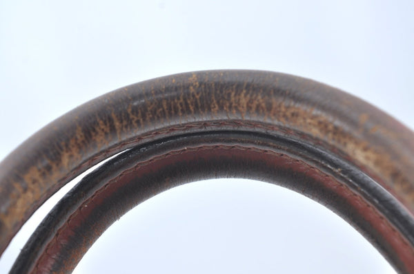 Authentic Louis Vuitton Epi Alma PM Hand Bag Brown M52143 LV L0466