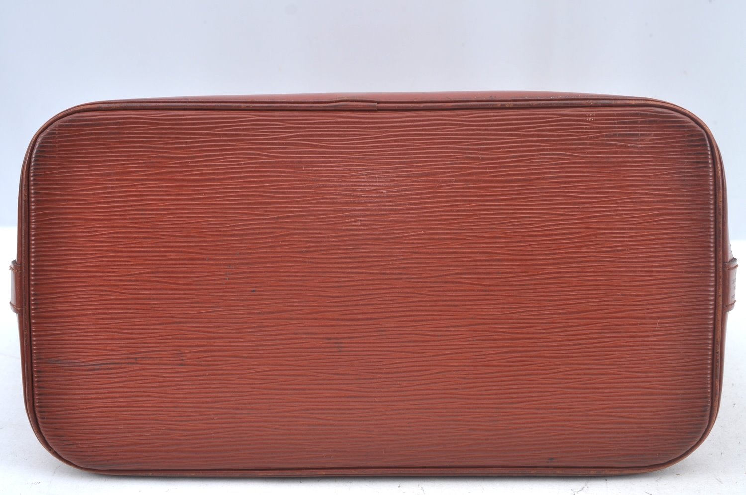 Authentic Louis Vuitton Epi Alma PM Hand Bag Brown M52143 LV L0466