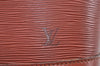 Authentic Louis Vuitton Epi Alma PM Hand Bag Brown M52143 LV L0466
