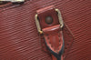 Authentic Louis Vuitton Epi Alma PM Hand Bag Brown M52143 LV L0466