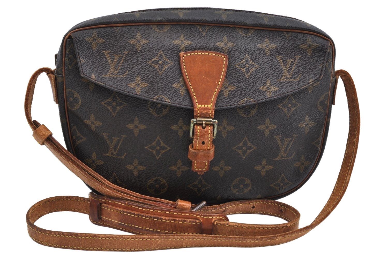 Authentic Louis Vuitton Monogram Jeune Fille MM Shoulder Cross Bag Junk L0468