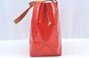 Authentic Louis Vuitton Vernis Reade PM Hand Bag Red M91088 LV L0469