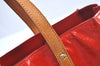 Authentic Louis Vuitton Vernis Reade PM Hand Bag Red M91088 LV L0469