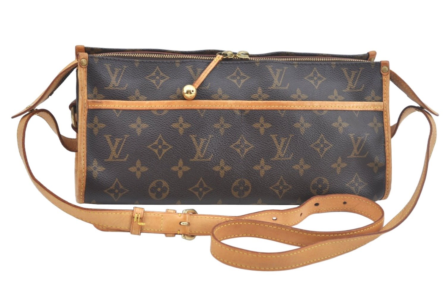 Auth Louis Vuitton Monogram Popincourt Long Shoulder Cross Bag M40008 LV L0470