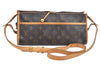 Auth Louis Vuitton Monogram Popincourt Long Shoulder Cross Bag M40008 LV L0470