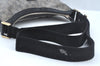 Authentic GUCCI GG Crystal Shoulder Cross Body Bag Purse PVC Leather Black L0471