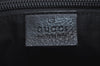 Authentic GUCCI GG Crystal Shoulder Cross Body Bag Purse PVC Leather Black L0471
