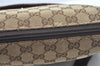 Authentic GUCCI Shoulder Cross Body Bag Purse GG Canvas Leather Brown L0473