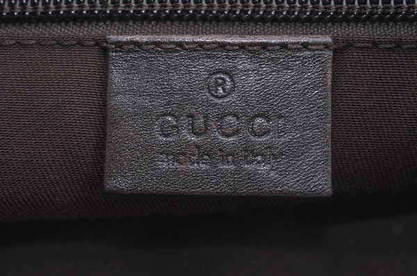 Authentic GUCCI Shoulder Cross Body Bag Purse GG Canvas Leather Brown L0473