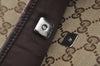 Authentic GUCCI Shoulder Cross Body Bag Purse GG Canvas Leather Brown L0473