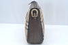 Authentic Burberrys Nova Check Shoulder Cross Body Bag Canvas Beige Junk L0474