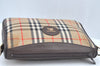 Authentic Burberrys Nova Check Shoulder Cross Body Bag Canvas Beige Junk L0474