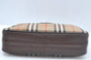 Authentic Burberrys Nova Check Shoulder Cross Body Bag Canvas Beige Junk L0474