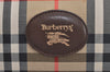 Authentic Burberrys Nova Check Shoulder Cross Body Bag Canvas Beige Junk L0474