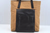 Authentic GUCCI Vintage Hand Tote Bag GG Canvas Leather Brown L0475