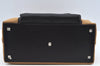 Authentic GUCCI Vintage Hand Tote Bag GG Canvas Leather Brown L0475