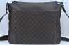 Authentic GUCCI Shoulder Cross Body Bag GG Canvas Leather Brown L0478