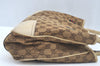 Authentic GUCCI Sherry Line Princy Ribbon Tote Bag GG Canvas 163805 Beige L0479