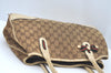 Authentic GUCCI Sherry Line Princy Ribbon Tote Bag GG Canvas 163805 Beige L0479