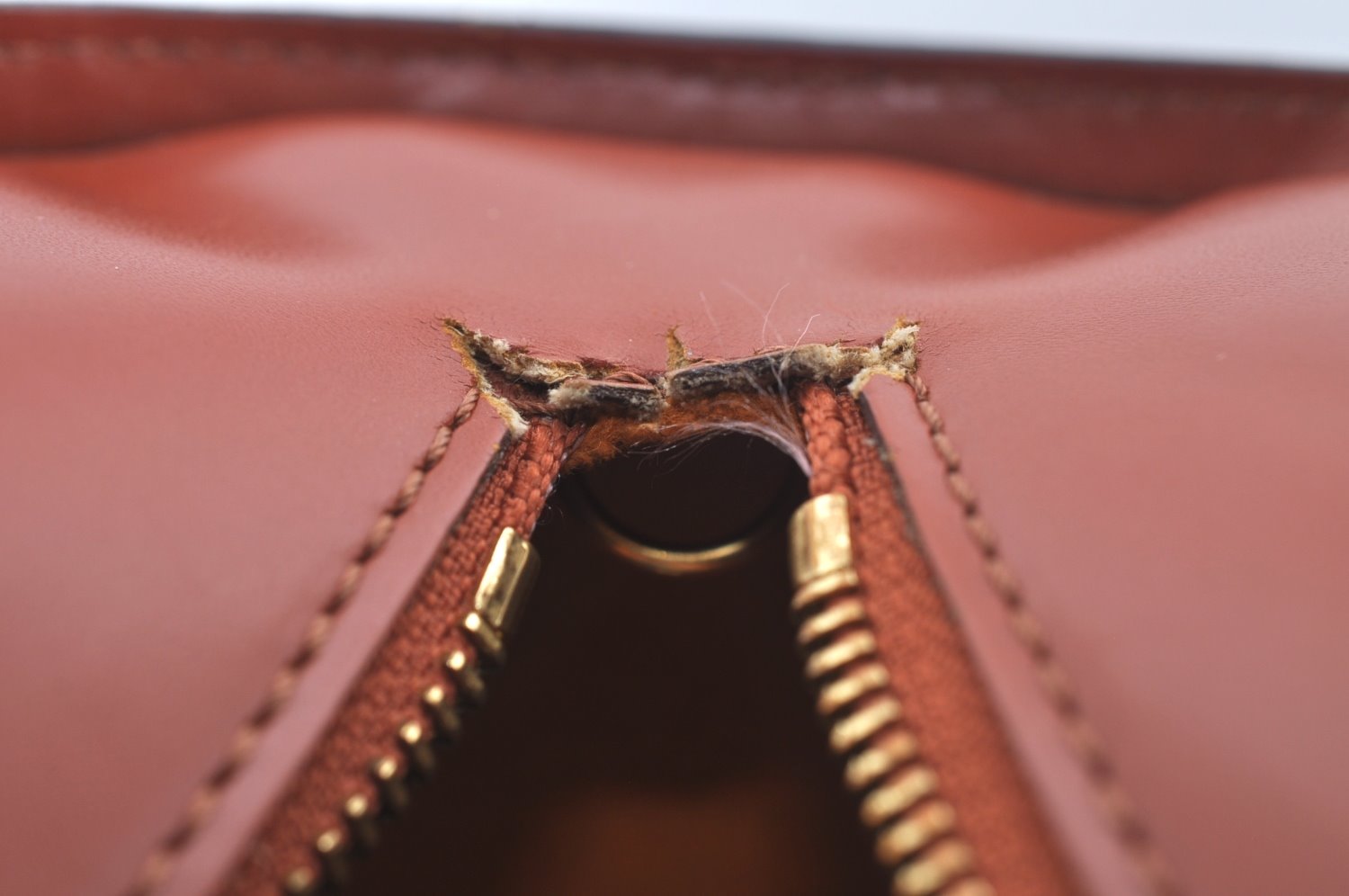 Authentic Louis Vuitton Epi Soufflot Black Hand Bag Brown M52223 LV L0480