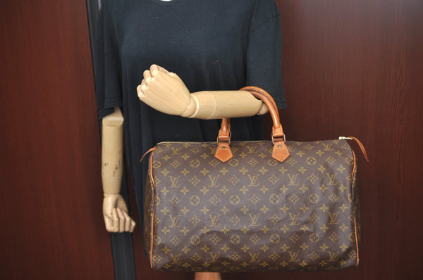 Authentic Louis Vuitton Monogram Speedy 40 Hand Boston Bag Old Model LV L0481