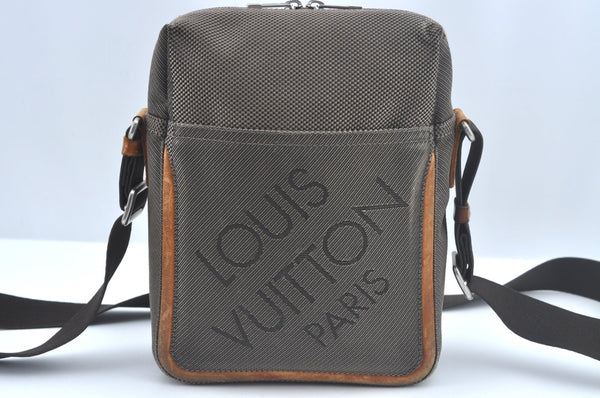 Authentic Louis Vuitton Damier Geant Citadin NM Shoulder Bag M93224 Brown L0483