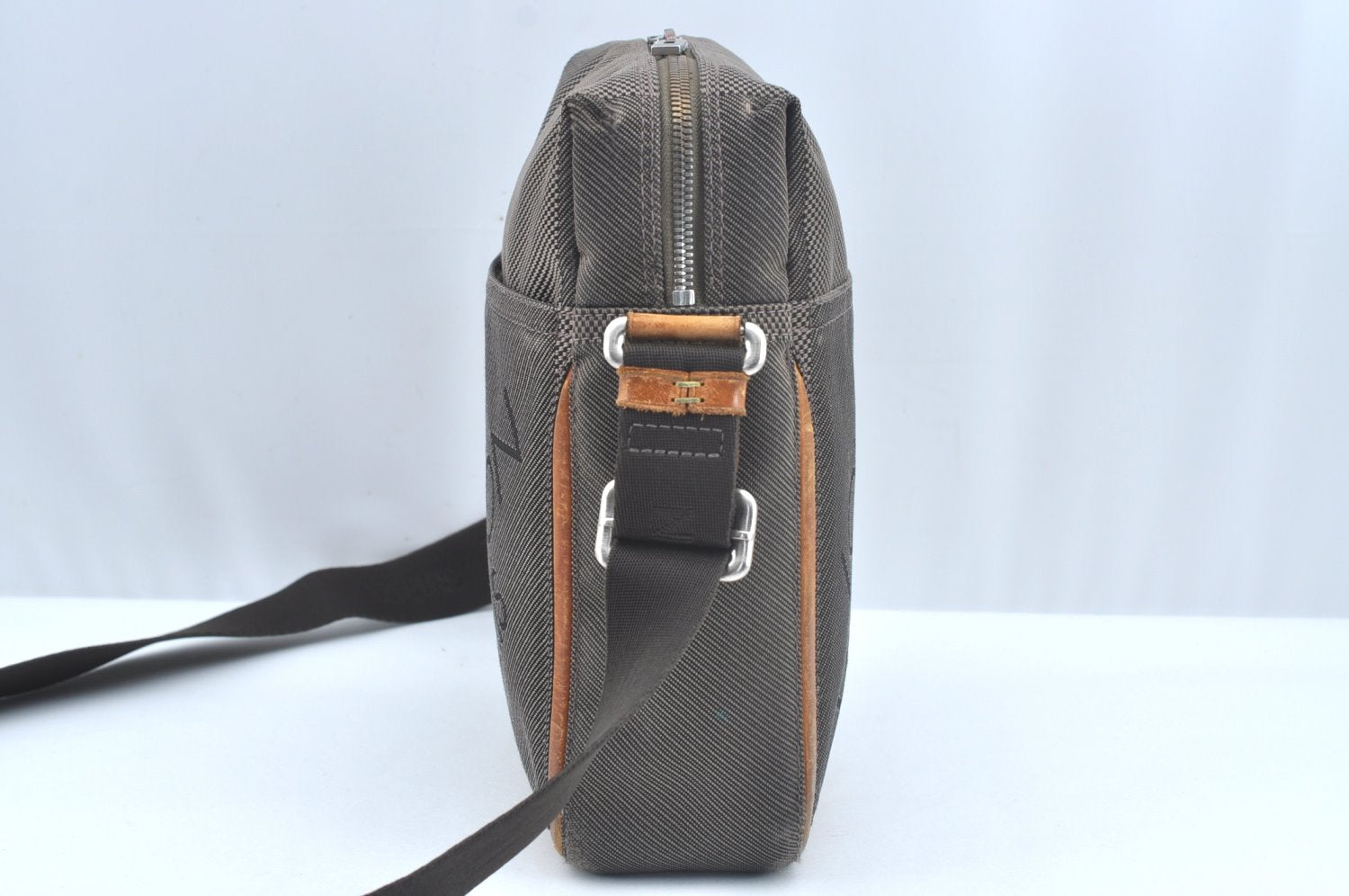 Authentic Louis Vuitton Damier Geant Citadin NM Shoulder Bag M93224 Brown L0483