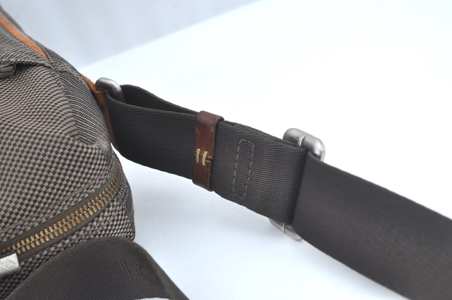 Authentic Louis Vuitton Damier Geant Citadin NM Shoulder Bag M93224 Brown L0483