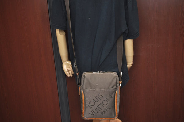 Authentic Louis Vuitton Damier Geant Citadin NM Shoulder Bag M93224 Brown L0483
