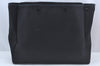 Auth HERMES Her Bag Cabas GM & GM 2Way Shoulder Tote Bag Canvas Black  L0484