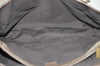 Authentic CELINE C Macadam Blason Pattern Hand Bag Suede Leather Brown L0485