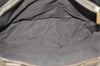 Authentic CELINE C Macadam Blason Pattern Hand Bag Suede Leather Brown L0485