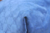 Authentic GUCCI Vintage Shoulder Tote Bag GG Nylon Leather 295252 Blue L0486