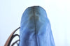 Authentic GUCCI Vintage Shoulder Tote Bag GG Nylon Leather 295252 Blue L0486