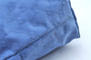 Authentic GUCCI Vintage Shoulder Tote Bag GG Nylon Leather 295252 Blue L0486