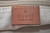 Authentic GUCCI Vintage Shoulder Tote Bag GG Nylon Leather 295252 Blue L0486