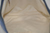 Authentic GUCCI Vintage Shoulder Tote Bag GG Nylon Leather 295252 Blue L0486