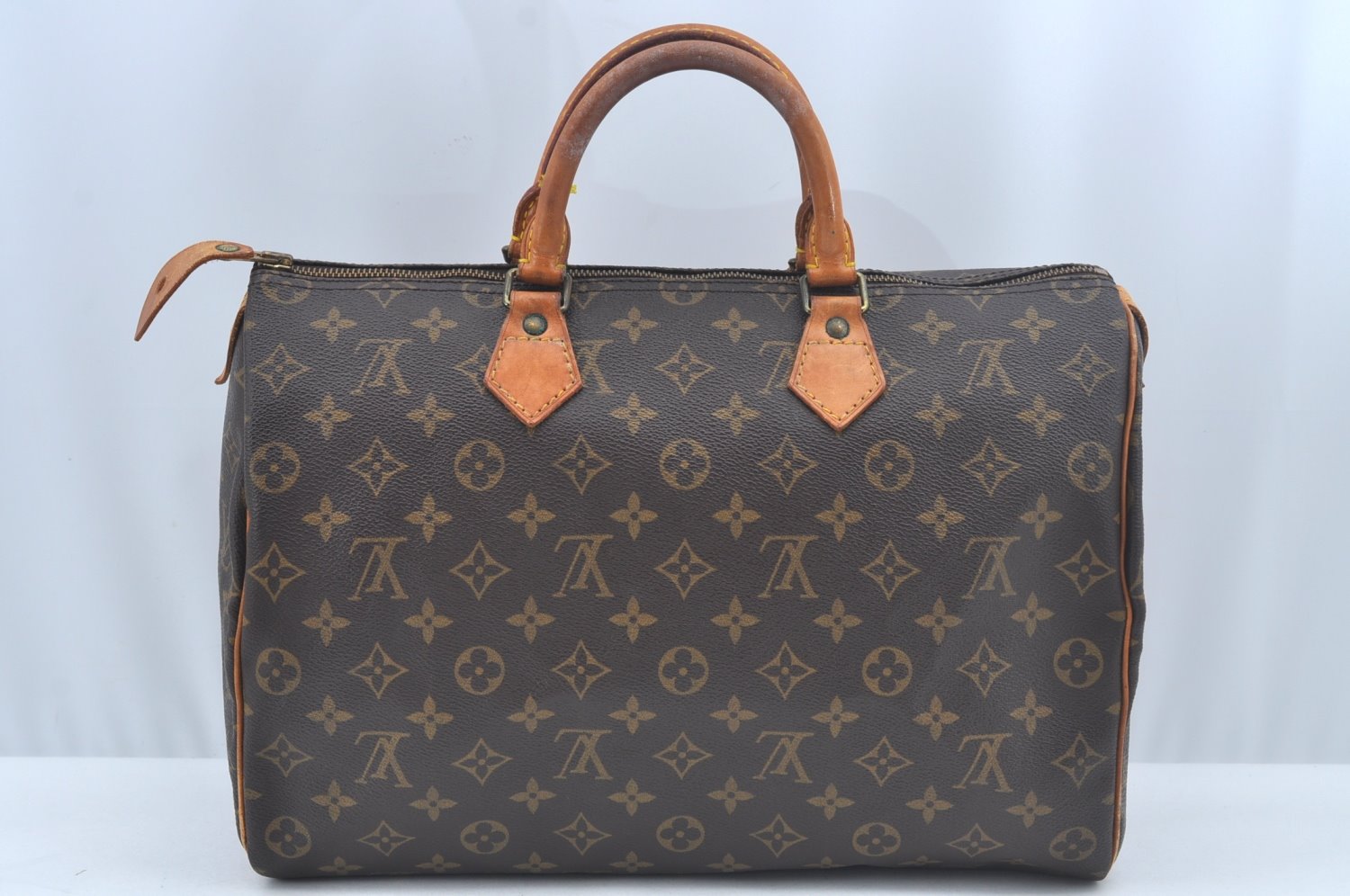 Authentic Louis Vuitton Monogram Speedy 35 Hand Boston Bag M41524 LV L0491