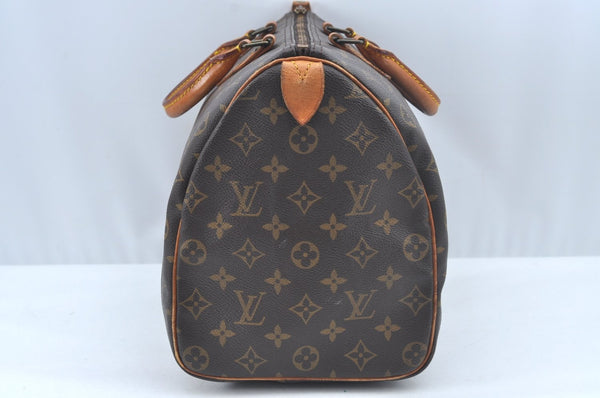 Authentic Louis Vuitton Monogram Speedy 35 Hand Boston Bag M41524 LV L0491