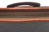 Authentic CELINE Macadam Blason Pattern Clutch Hand Bag PVC Leather Brown L0492