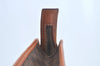 Authentic CELINE Macadam Blason Pattern Clutch Hand Bag PVC Leather Brown L0492
