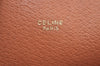 Authentic CELINE Macadam Blason Pattern Clutch Hand Bag PVC Leather Brown L0492