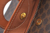 Authentic CELINE Macadam Blason Pattern Clutch Hand Bag PVC Leather Brown L0492