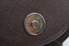 Authentic Burberrys Check Shoulder Cross Body Bag Canvas Leather Khaki  L0493