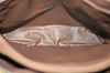 Authentic Burberrys Check Shoulder Cross Body Bag Canvas Leather Khaki  L0493